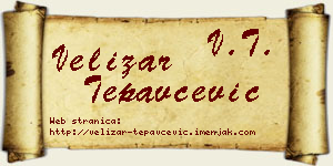 Velizar Tepavčević vizit kartica
